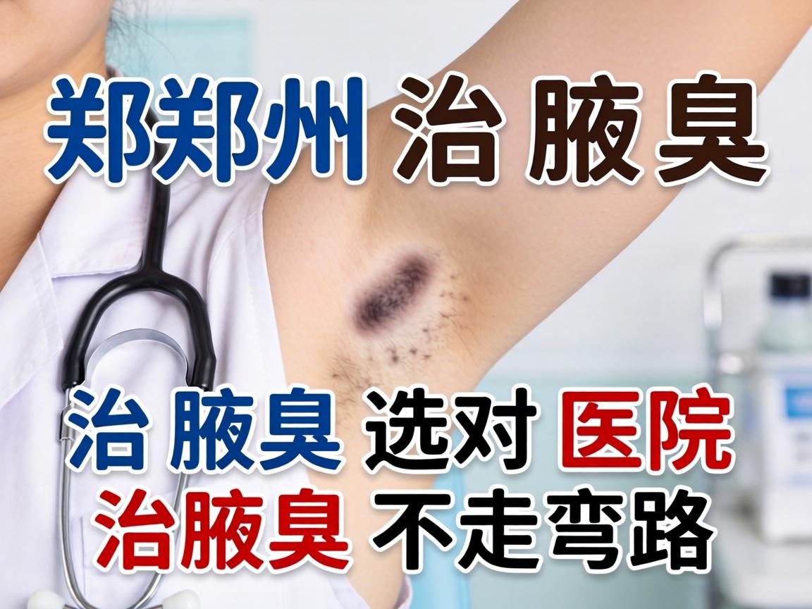 郑州治腋臭，治腋臭选对医院，治腋臭不走弯路