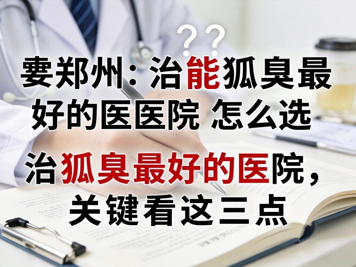 郑州治狐臭最好的医院怎么选?治狐臭最好的医院,关键看这三点 郑州治狐臭最好的医院怎么选?治狐臭最好的医院,关键看这三点