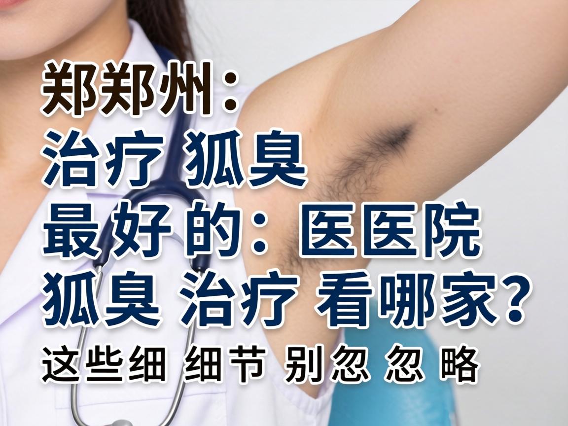 郑州治疗狐臭最好的医院,狐臭治疗看哪家?这些细节别忽略 郑州治疗狐臭最好的医院,狐臭治疗看哪家?这些细节别忽略