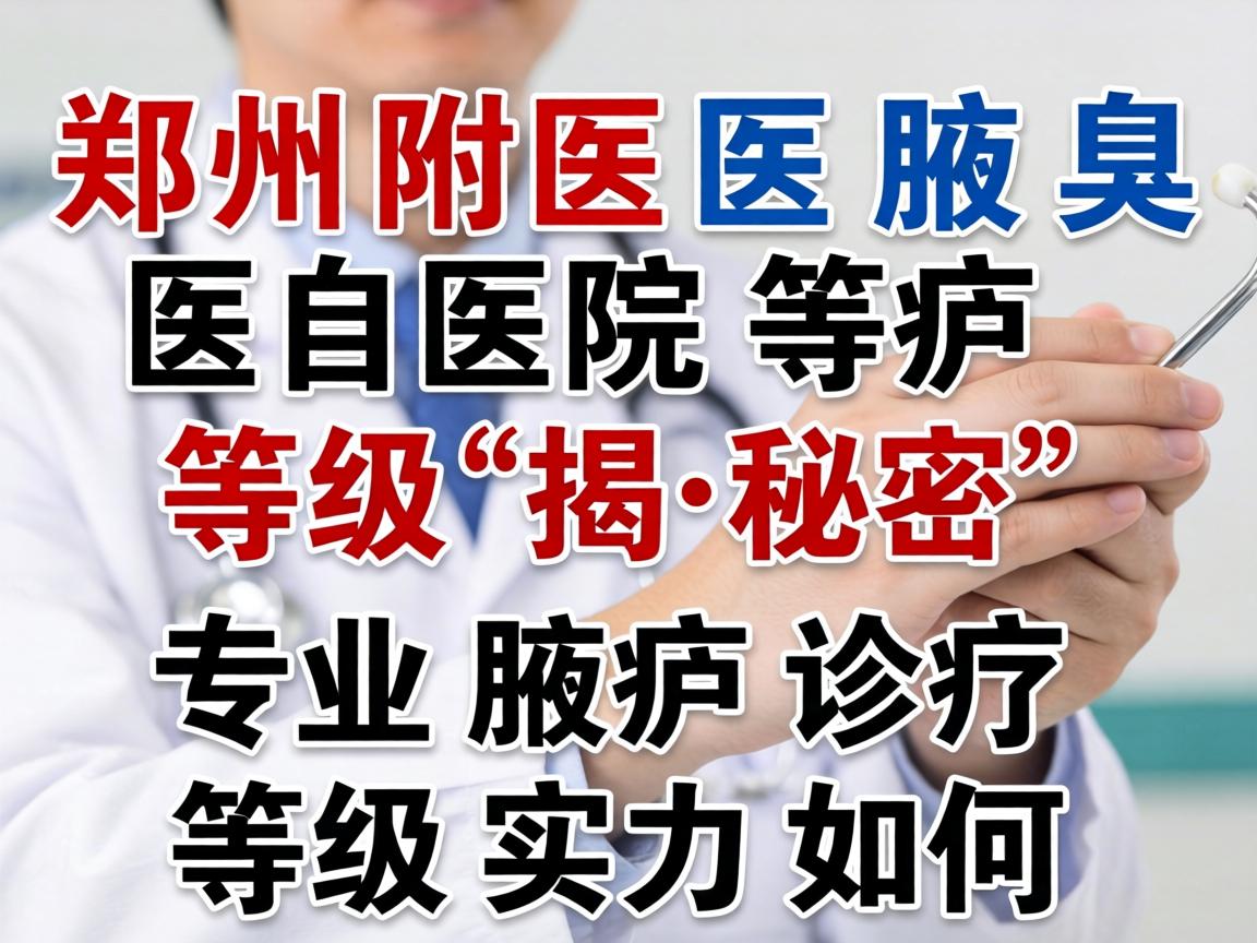 郑州附医腋臭医院等级揭秘,专业腋臭诊疗,等级实力如何? 郑州附医腋臭医院等级揭秘,专业腋臭诊疗,等级实力如何?