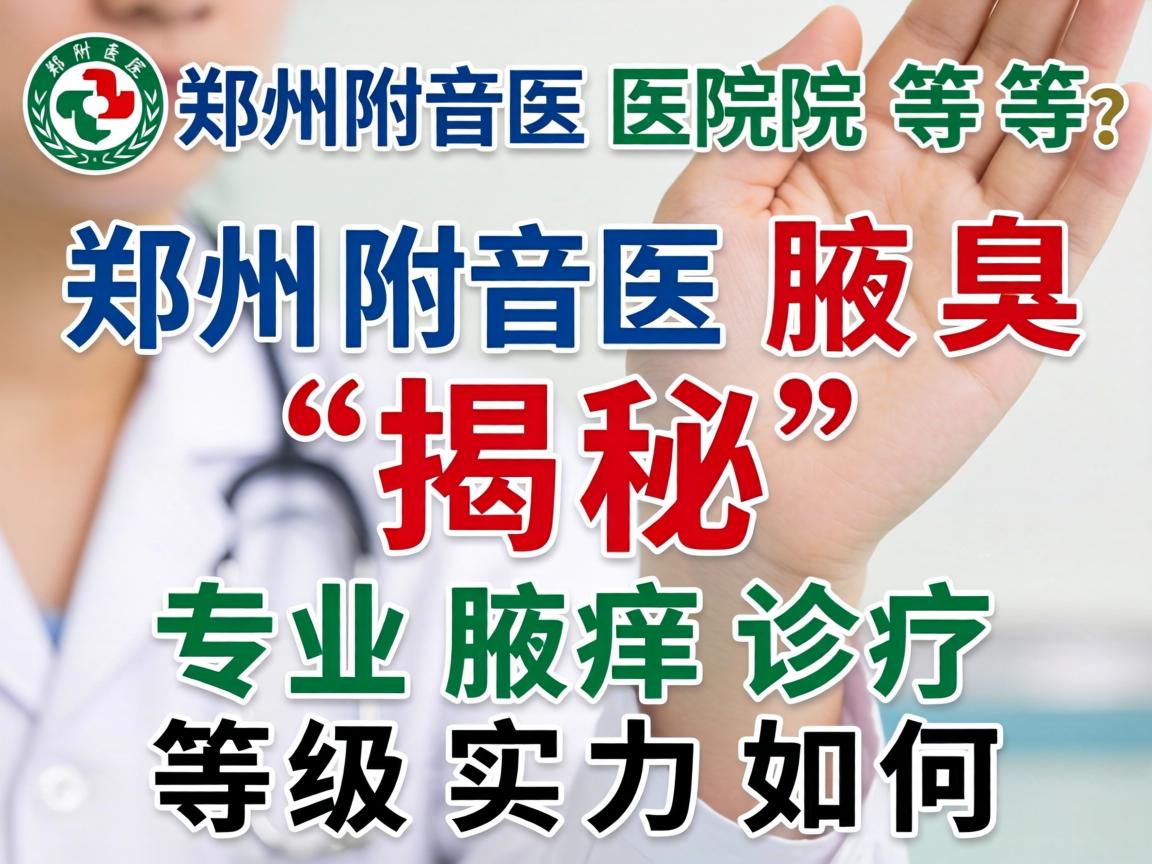 郑州附医腋臭医院等级揭秘,专业腋臭诊疗,等级实力如何? 郑州附医腋臭医院等级揭秘,专业腋臭诊疗,等级实力如何?