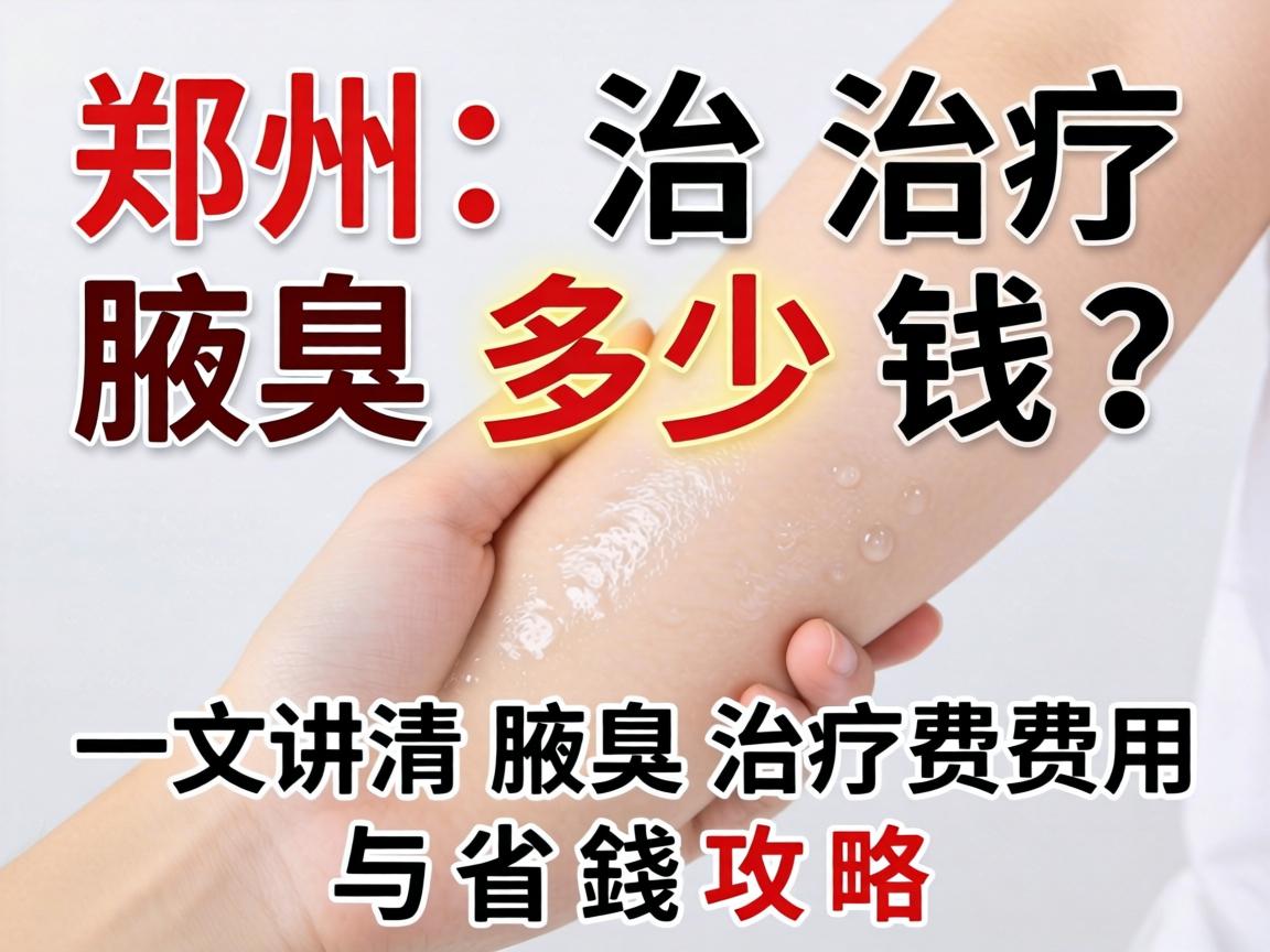 郑州治疗腋臭多少钱？一文讲清腋臭治疗费用与省钱攻略