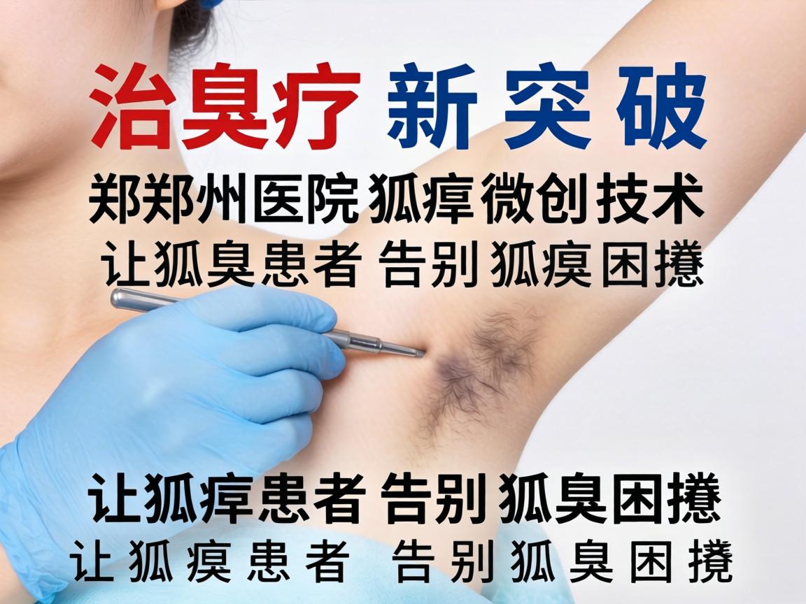 狐臭治疗新突破，郑州医院狐臭微创技术，让狐臭患者告别狐臭困扰