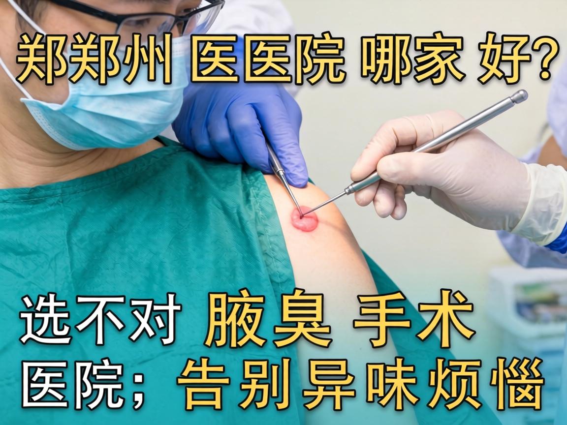 郑州腋臭手术医院哪家好？选对腋臭手术医院，告别异味烦恼