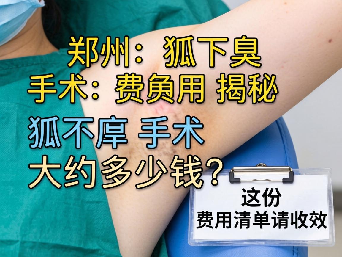 郑州狐臭手术费用揭秘,狐臭手术大约多少钱?这份费用清单请收好 郑州狐臭手术费用揭秘,狐臭手术大约多少钱?这份费用清单请收好