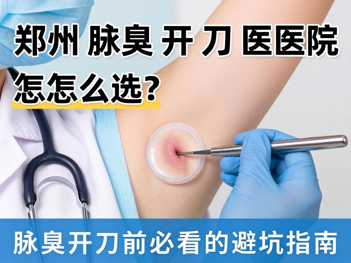 郑州腋臭开刀医院怎么选？腋臭开刀前必看的避坑指南
