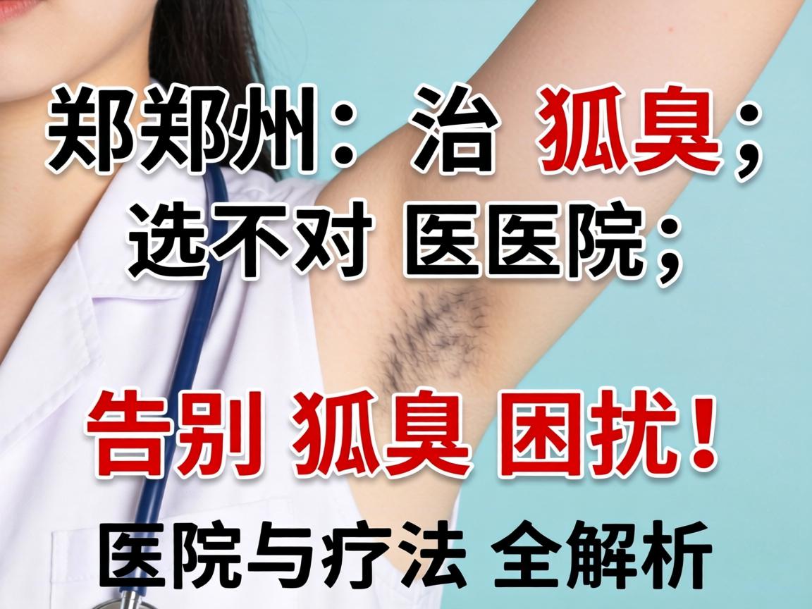 郑州治狐臭，选对医院，告别狐臭困扰！医院与疗法全解析