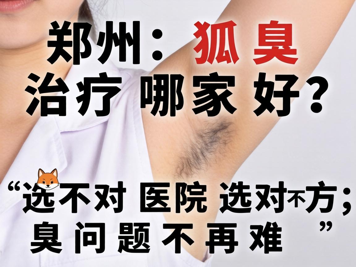 郑州狐臭治疗哪家好？选对医院选对方法，狐臭问题不再难