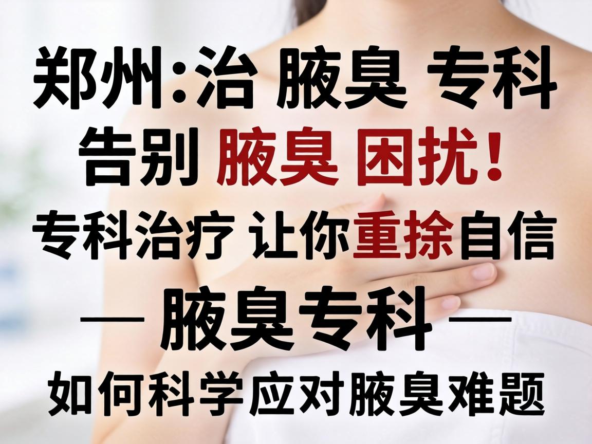 郑州治腋臭专科,告别腋臭困扰,专科治疗让你重拾自信—腋臭专科如何科学应对腋臭难题 郑州治腋臭专科,告别腋臭困扰,专科治疗让你重拾自信—腋臭专科如何科学应对腋臭难题