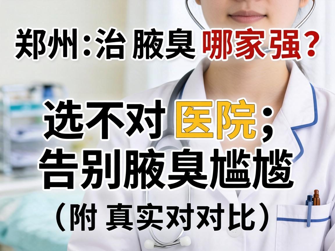 郑州治腋臭哪家强？选对医院，告别腋臭尴尬（附真实对比）