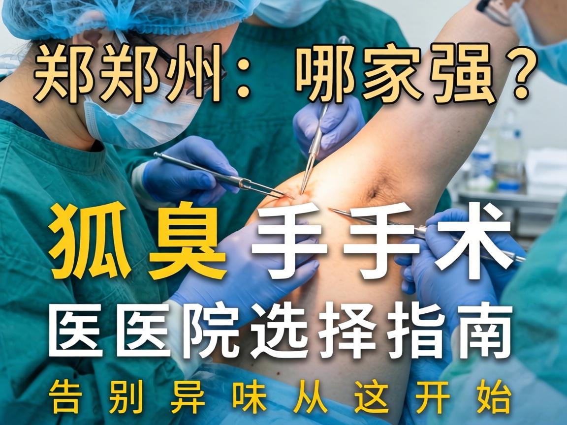 郑州狐臭手术哪家强？狐臭手术医院选择指南，告别异味从这开始