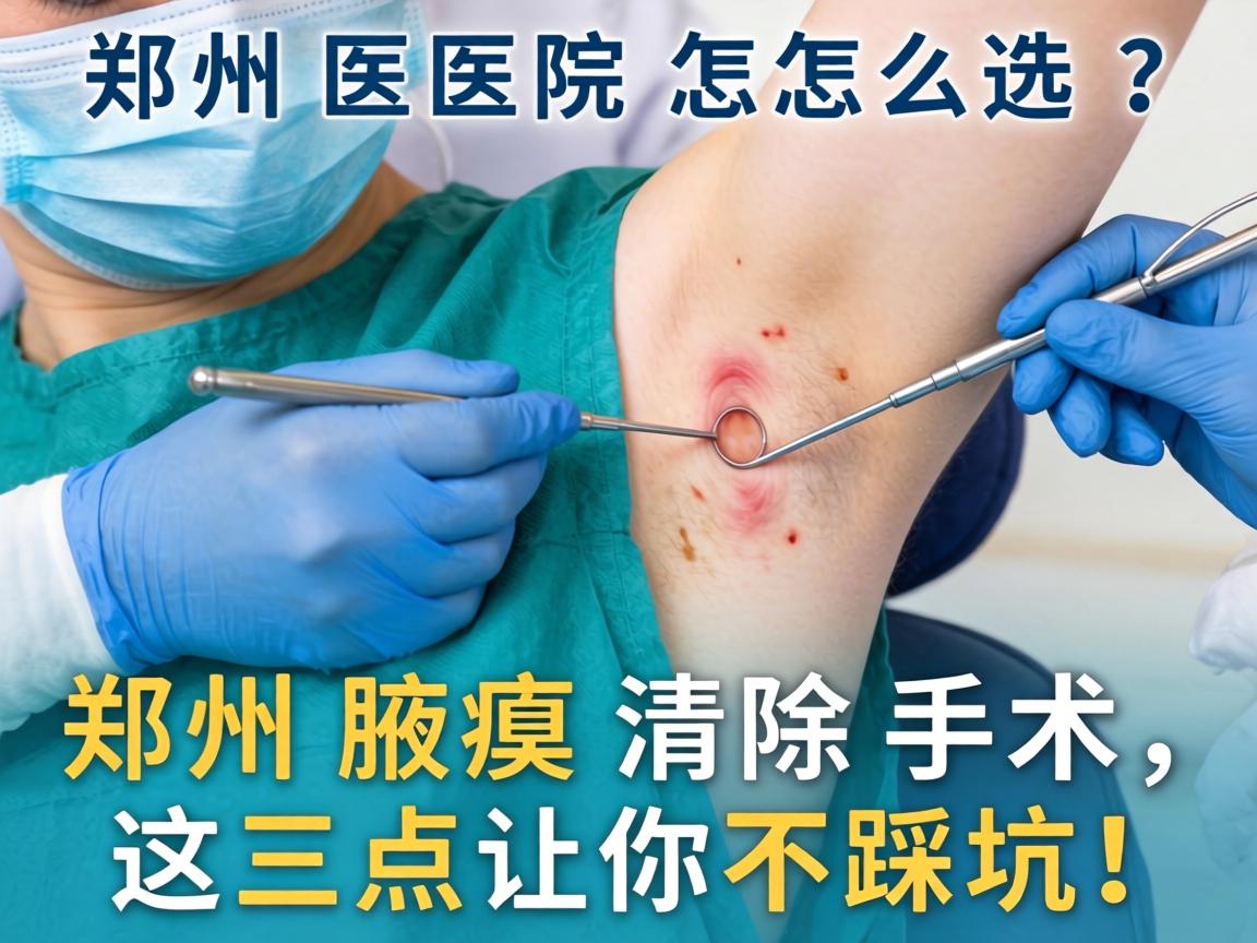 郑州腋臭手术医院怎么选？郑州腋臭清除手术，这三点让你不踩坑！