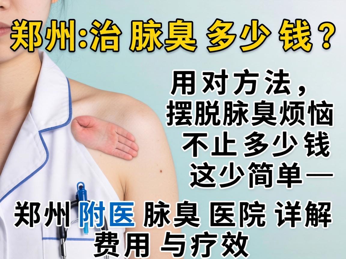 郑州治腋臭多少钱？用对方法，摆脱腋臭烦恼不止多少钱这么简单—郑州附医腋臭医院详解费用与疗效