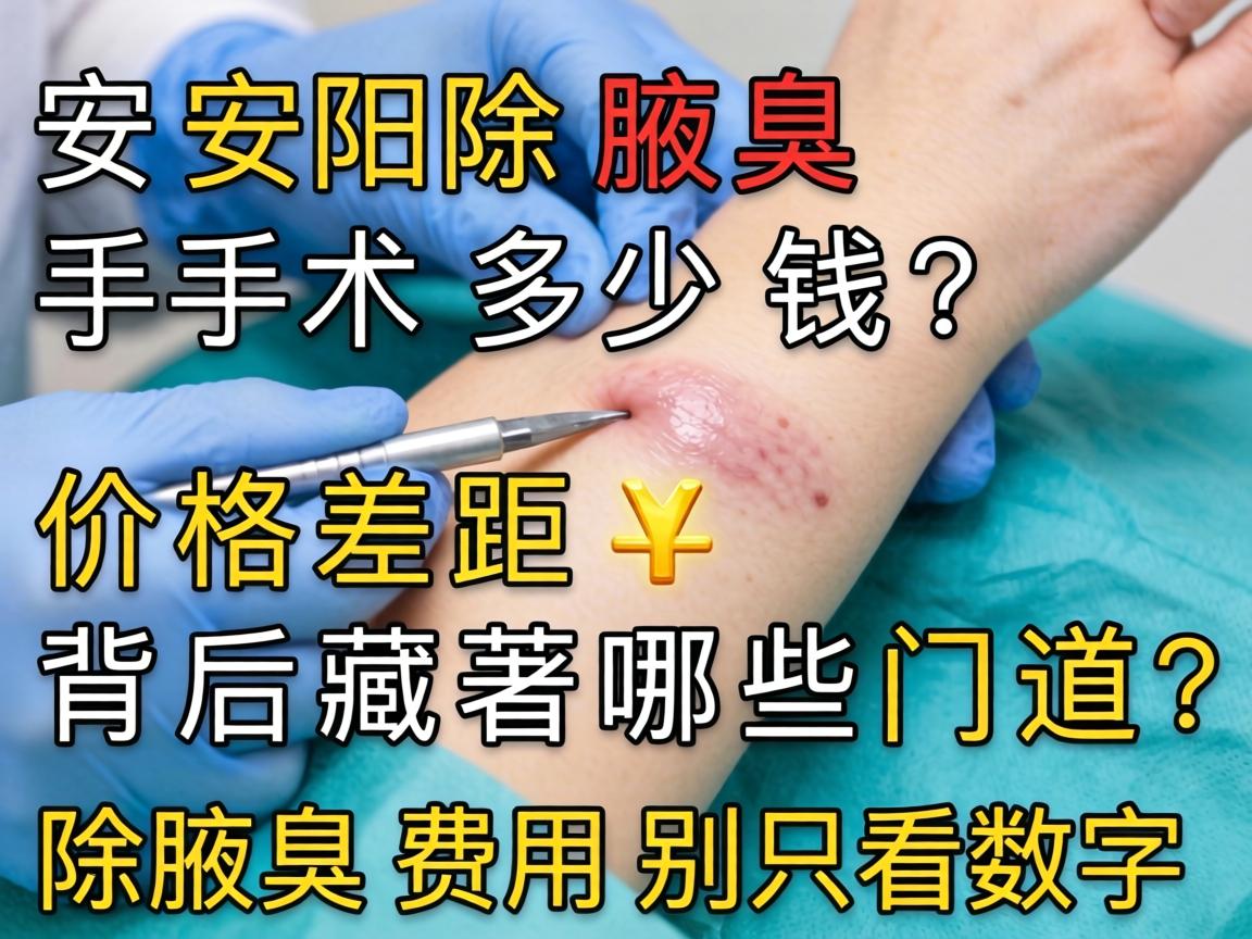 安阳除腋臭手术多少钱？价格差距背后藏着哪些门道？除腋臭费用别只看数字