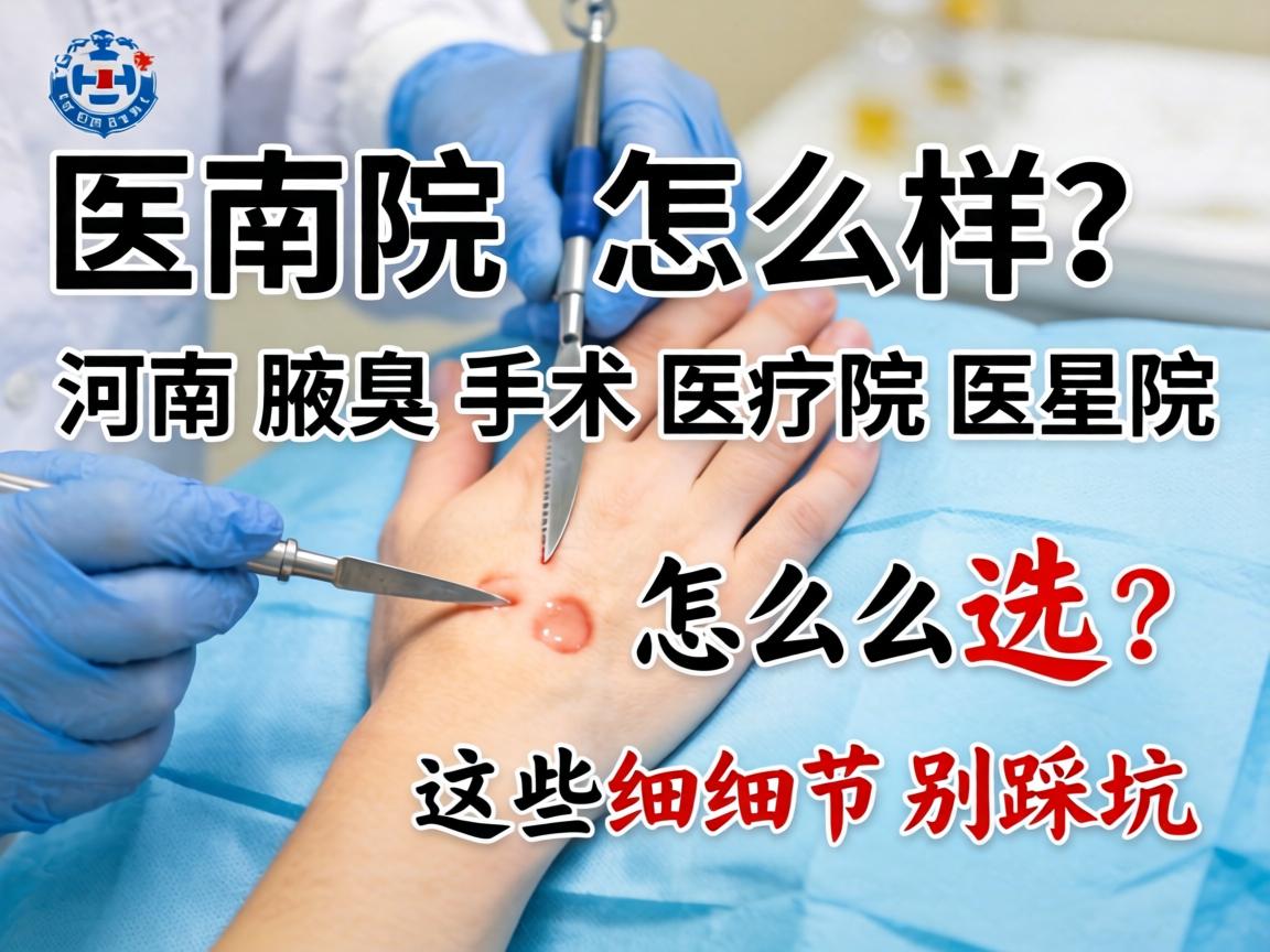 河南腋臭手术医院怎么样?河南腋臭手术医院怎么选?这些细节别踩坑 河南腋臭手术医院怎么样?河南腋臭手术医院怎么选?这些细节别踩坑