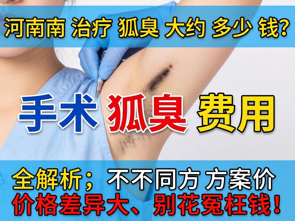 河南治疗狐臭大约多少钱?手术狐臭费用全解析,不同方案价格差异大,别花冤枉钱! 河南治疗狐臭大约多少钱?手术狐臭费用全解析,不同方案价格差异大,别花冤枉钱!