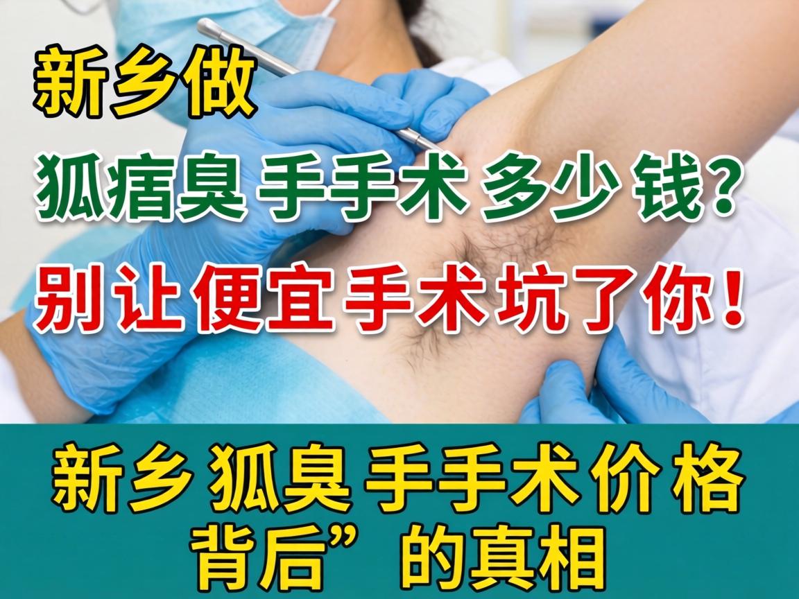 新乡做狐臭手术多少钱？别让便宜手术坑了你！新乡狐臭手术价格背后的真相