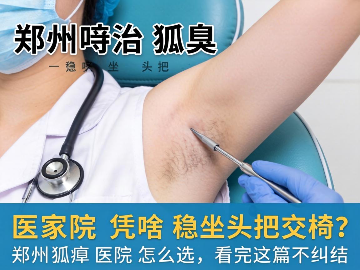 郑州治狐臭，这家医院凭啥稳坐头把交椅？郑州狐臭医院怎么选，看完这篇不纠结