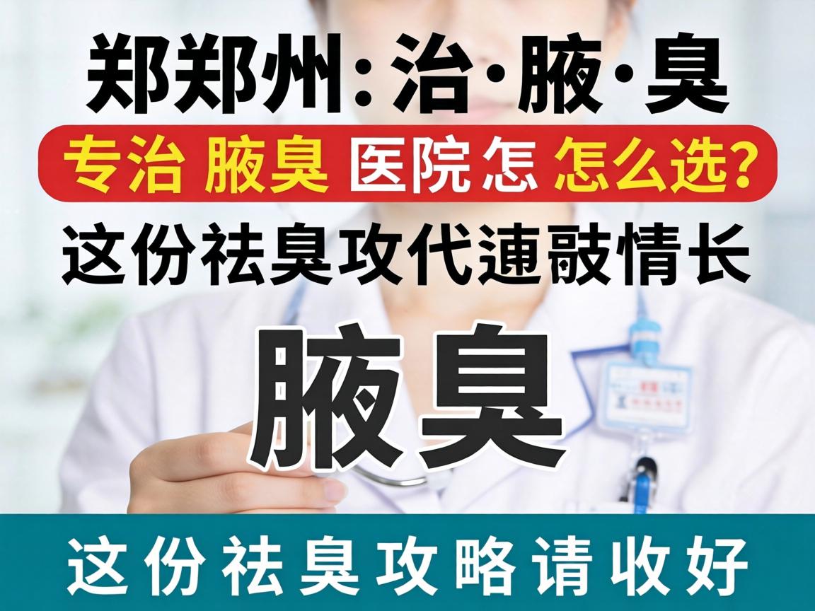 郑州治腋臭,专治腋臭医院怎么选?这份祛臭攻略请收好 郑州治腋臭,专治腋臭医院怎么选?这份祛臭攻略请收好