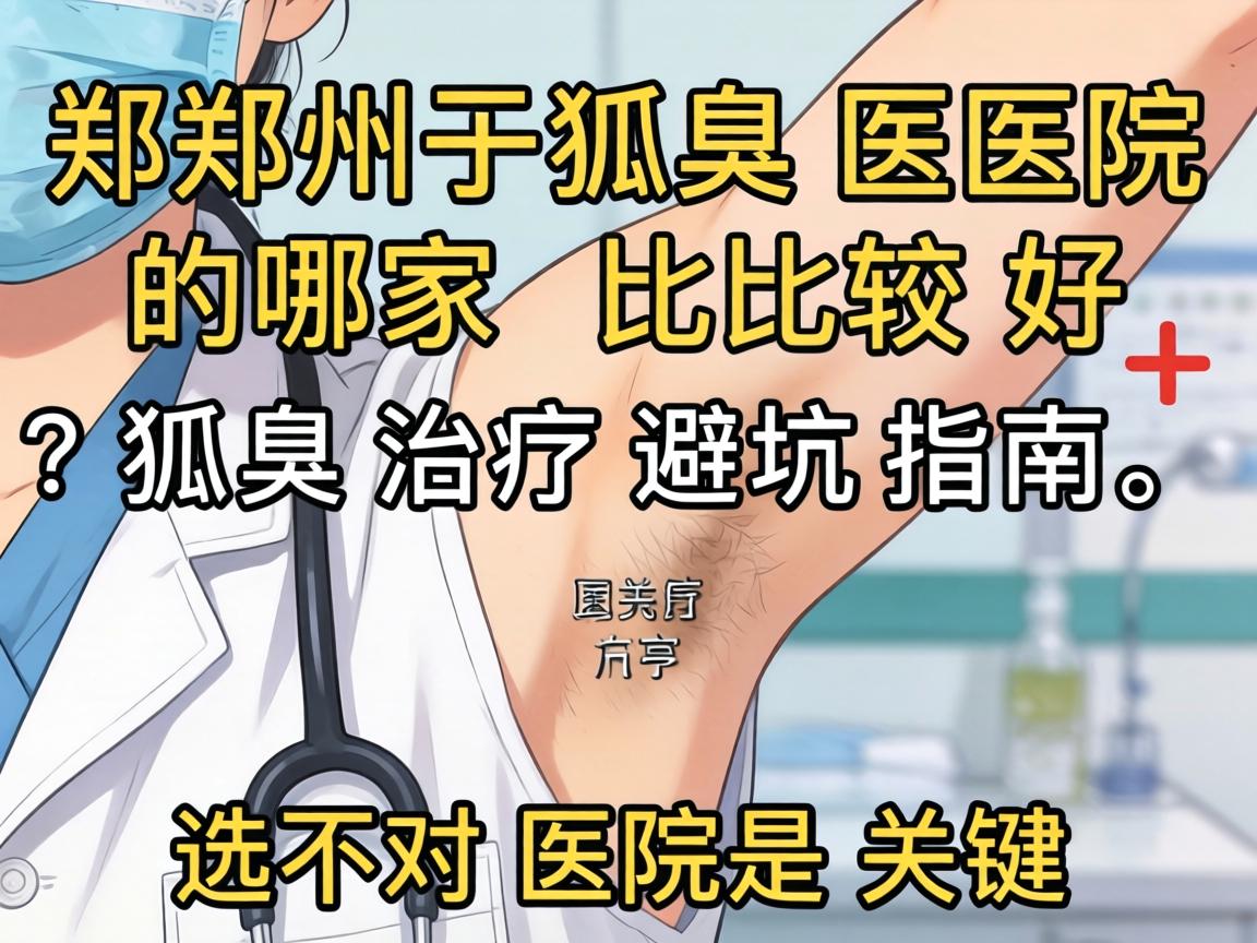 郑州狐臭医院哪家比较好？狐臭治疗避坑指南，选对医院是关键