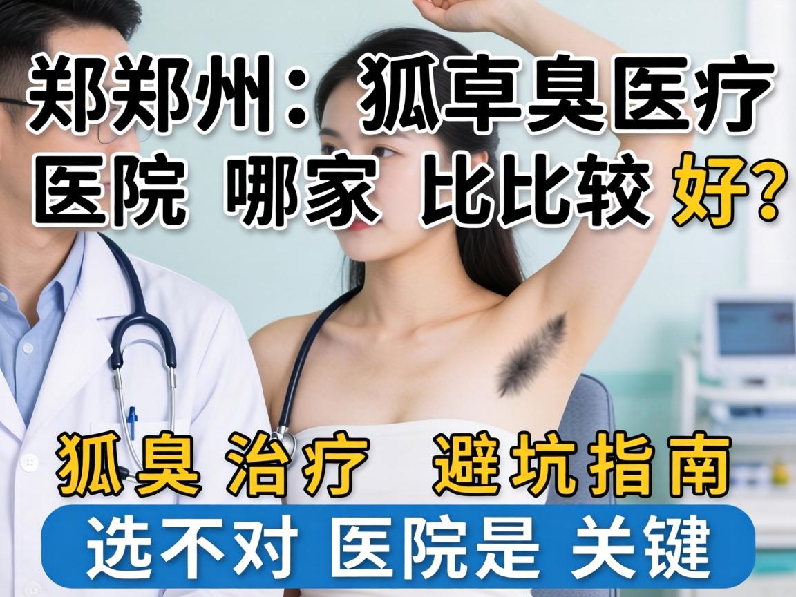 郑州狐臭医院哪家比较好？狐臭治疗避坑指南，选对医院是关键