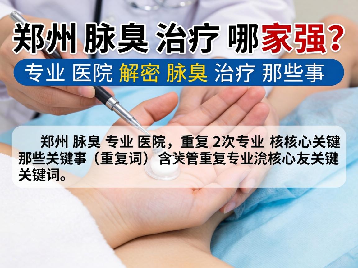 郑州腋臭治疗哪家强？专业医院解密腋臭治疗那些事（标题含郑州腋臭专业医院，重复2次核心关键词）