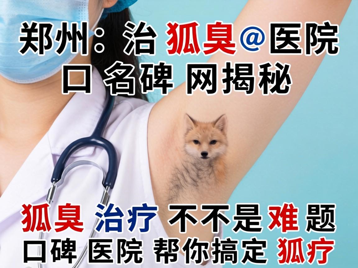 郑州治狐臭医院口碑网揭秘，狐臭治疗不是难题，口碑医院帮你搞定狐臭