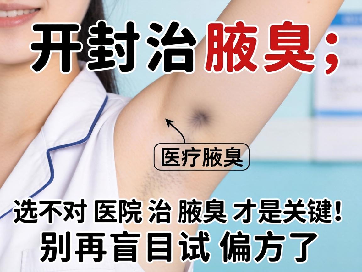 开封治腋臭，选对医院治腋臭才是关键！别再盲目试偏方了