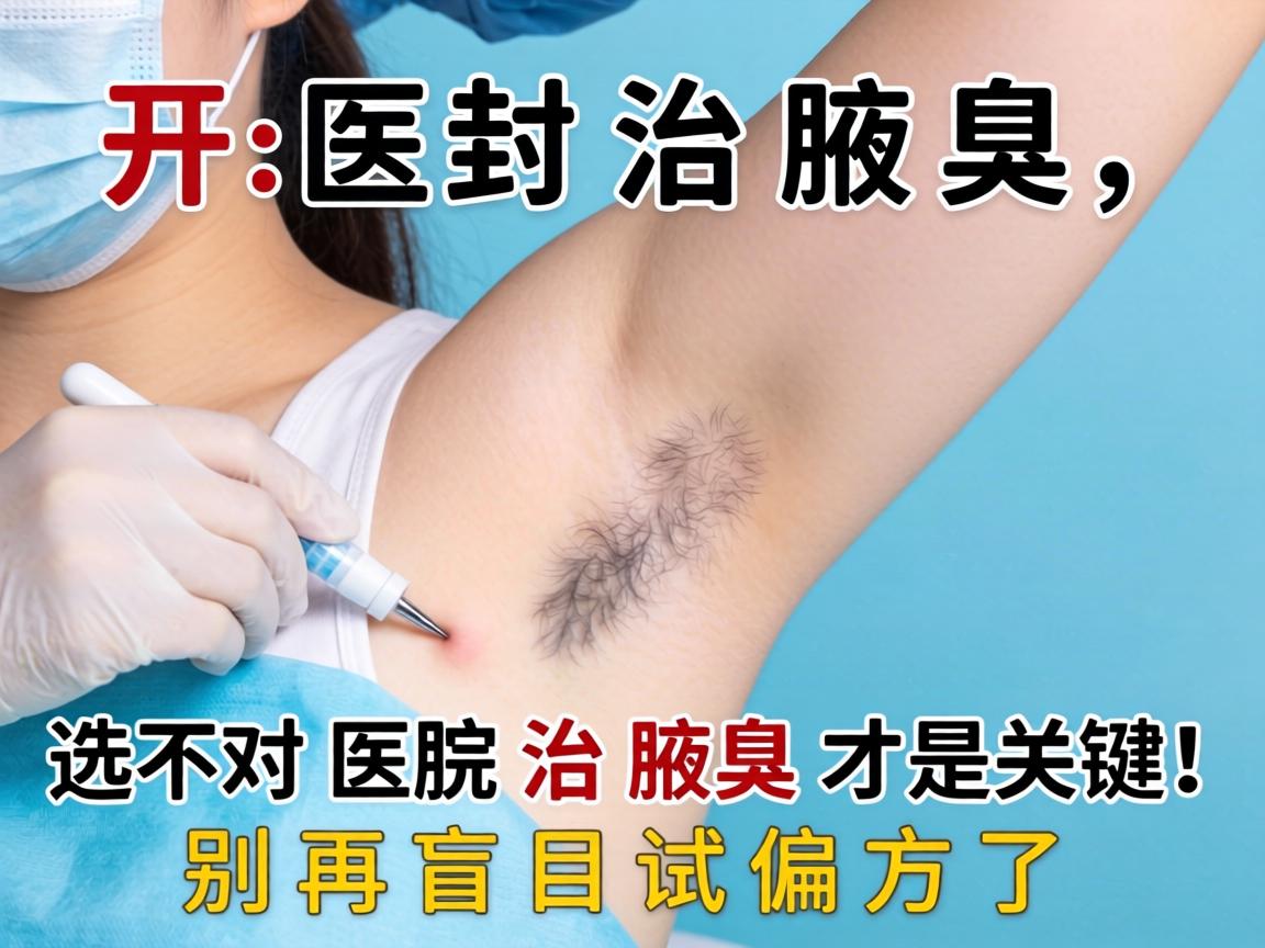 开封治腋臭，选对医院治腋臭才是关键！别再盲目试偏方了