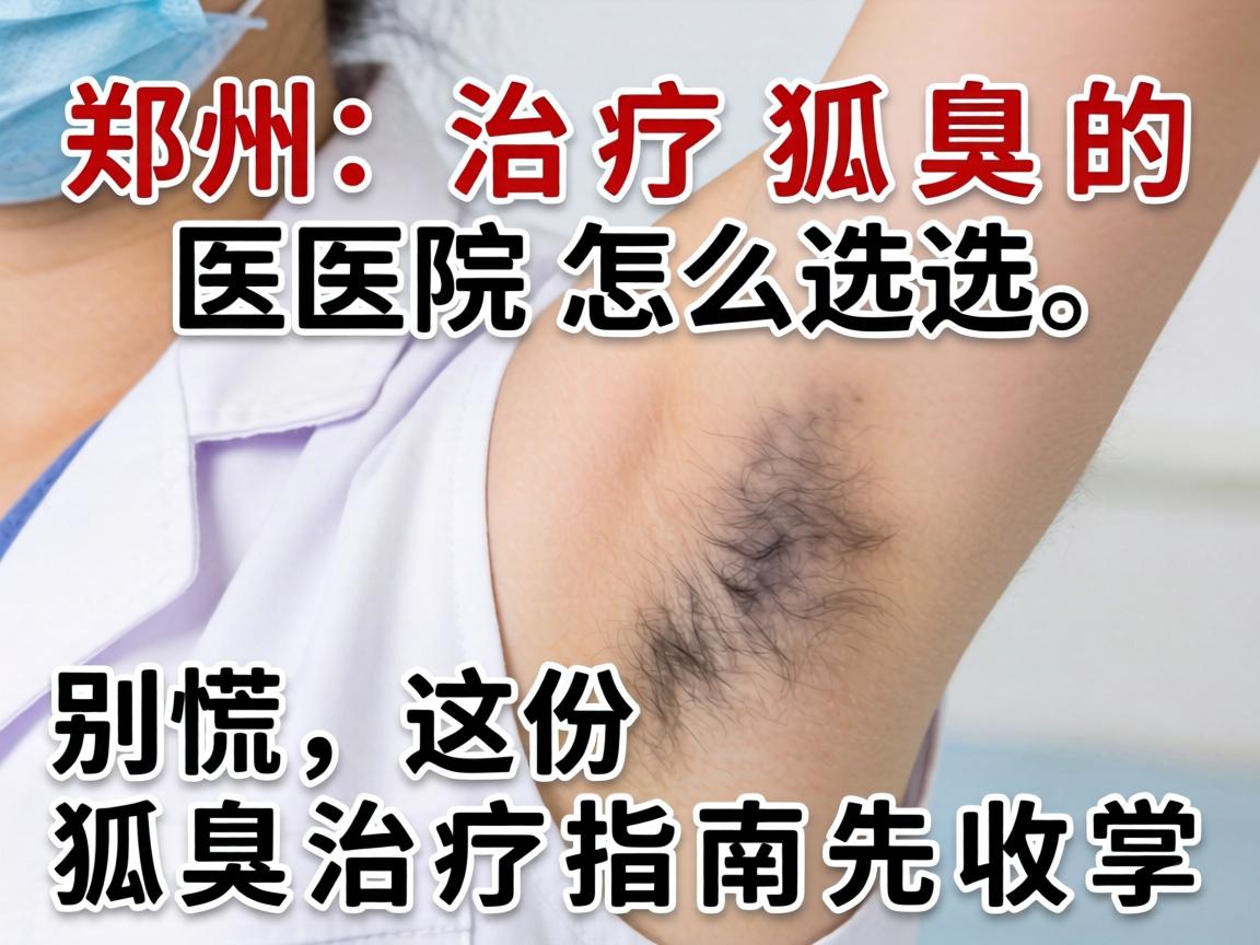 郑州治疗狐臭的医院怎么选？别慌，这份狐臭治疗指南先收好