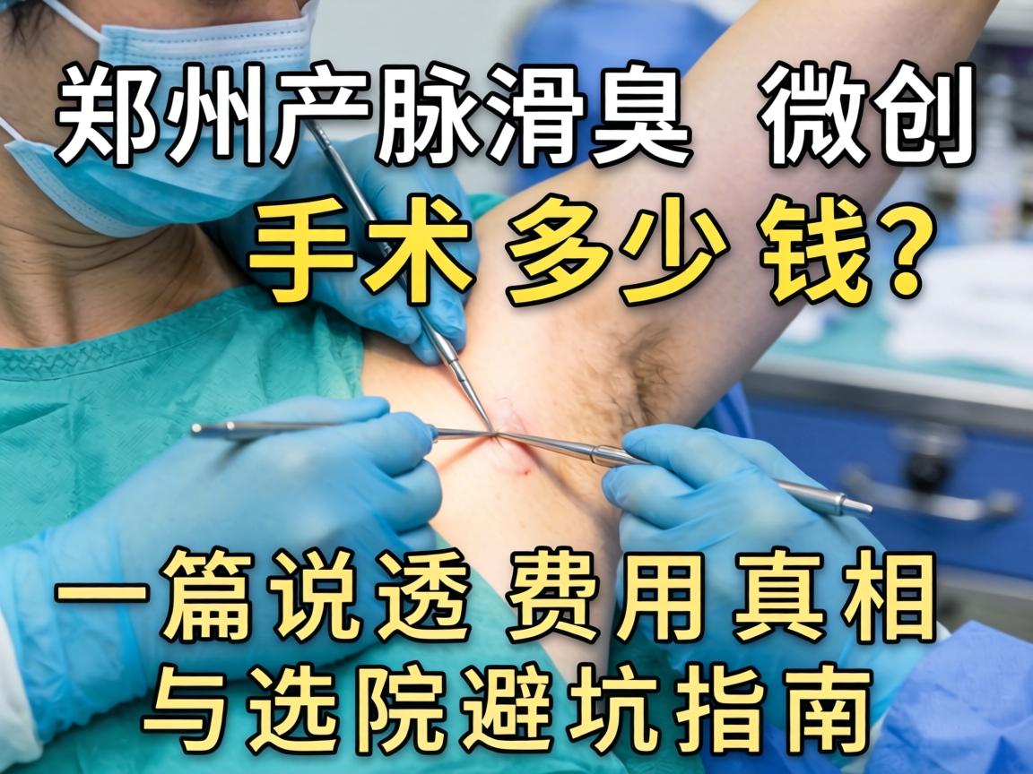 郑州腋臭微创手术多少钱？一篇说透费用真相与选院避坑指南