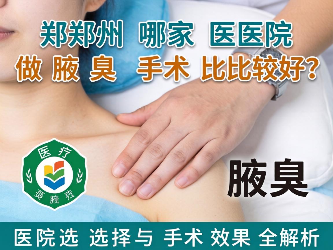 郑州哪家医院做腋臭手术比较好？医院选择与手术效果全解析