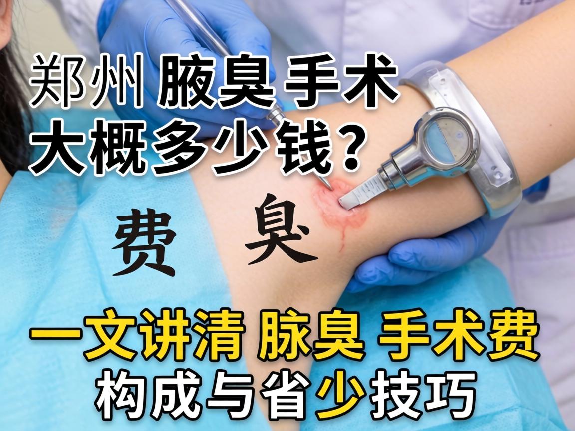 郑州腋臭手术费大概多少钱？一文讲清腋臭手术费构成与省钱技巧