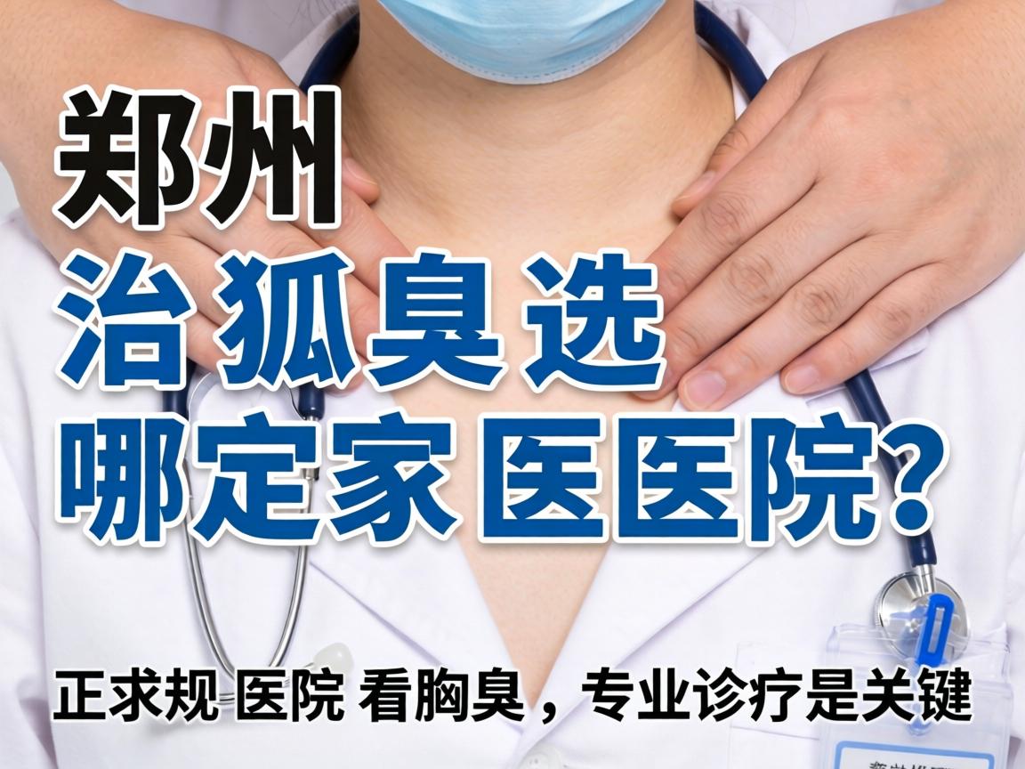 郑州治狐臭选哪家医院？正规医院看腋臭，专业诊疗是关键