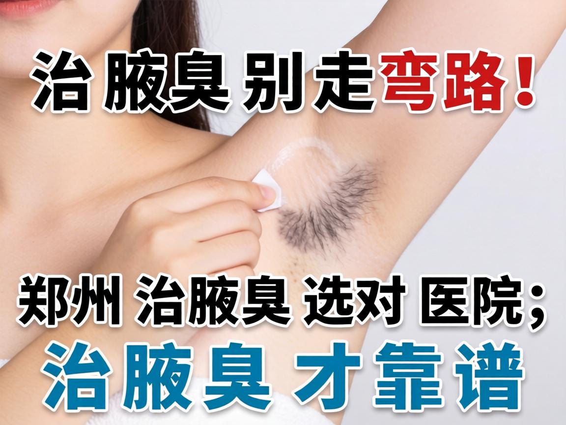 治腋臭别走弯路！郑州治腋臭选对医院，治腋臭才靠谱
