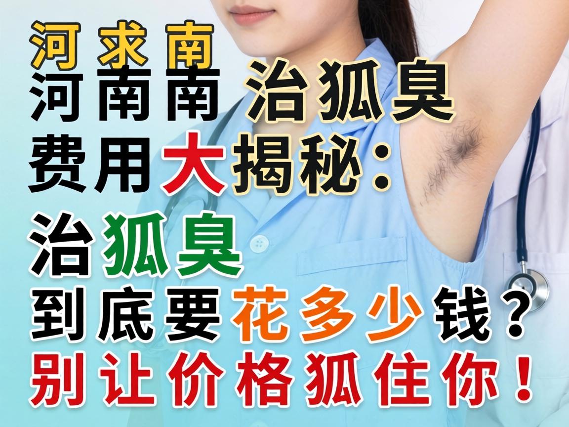 河南治狐臭费用大揭秘，治狐臭到底要花多少钱？别让价格狐住你！