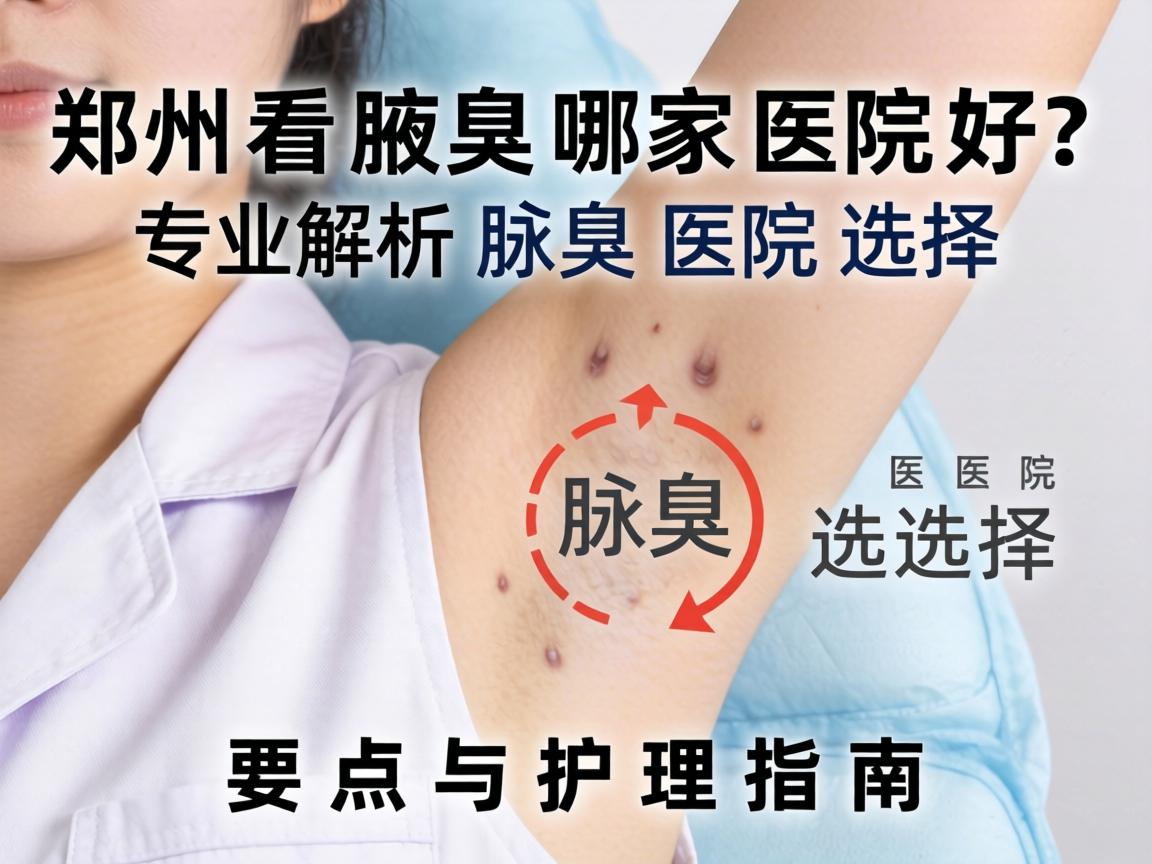郑州看腋臭哪家医院好？专业解析腋臭医院选择要点与护理指南