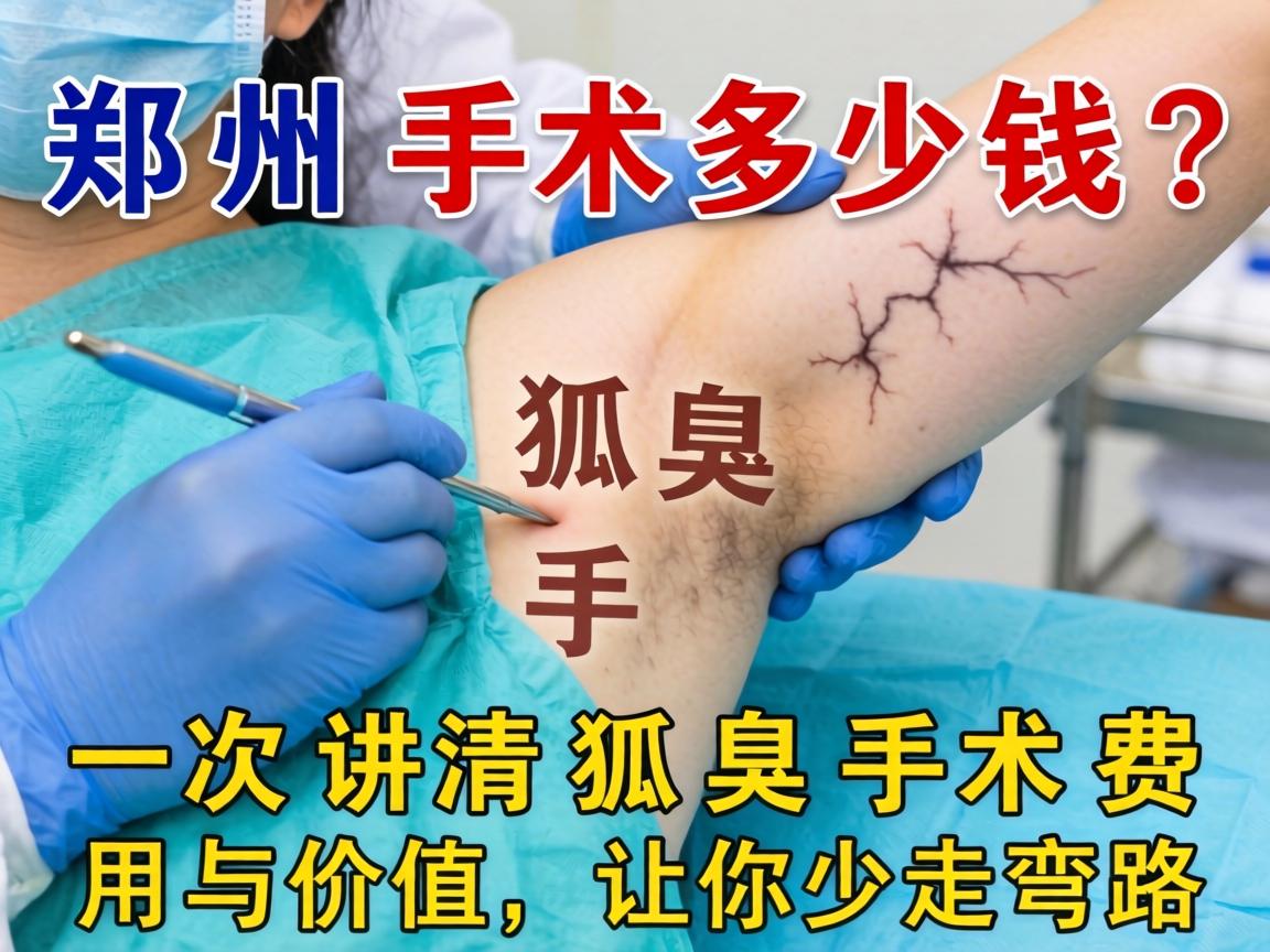 郑州狐臭手术多少钱？一次讲清狐臭手术费用与价值，让你少走弯路
