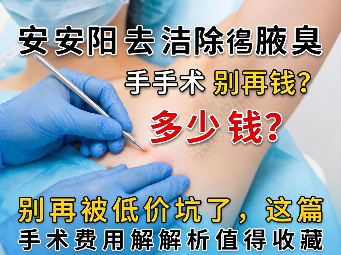 安阳去除腋臭手术多少钱？别再被低价坑了，这篇手术费用解析值得收藏