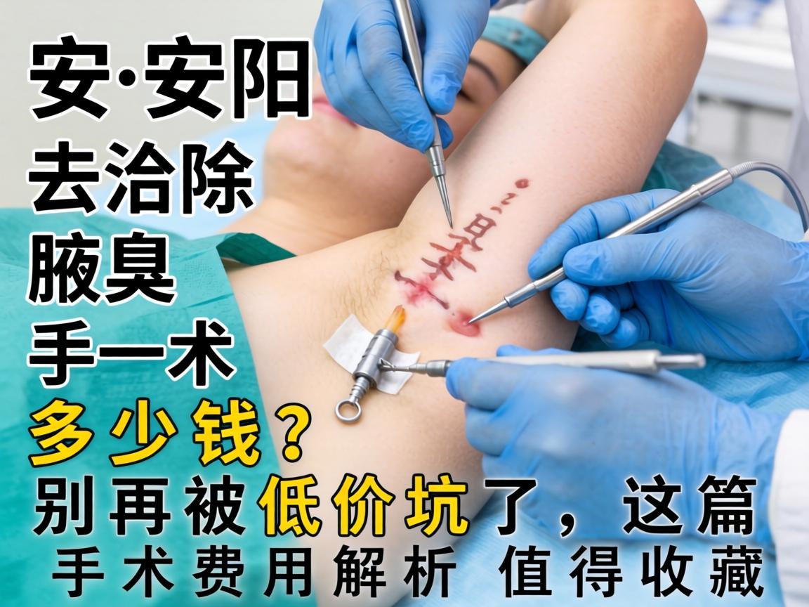 安阳去除腋臭手术多少钱？别再被低价坑了，这篇手术费用解析值得收藏