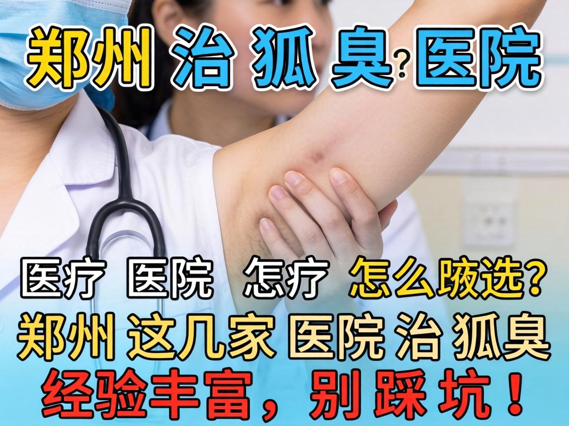 郑州治狐臭医院怎么选？郑州这几家医院治狐臭经验丰富，别踩坑！
