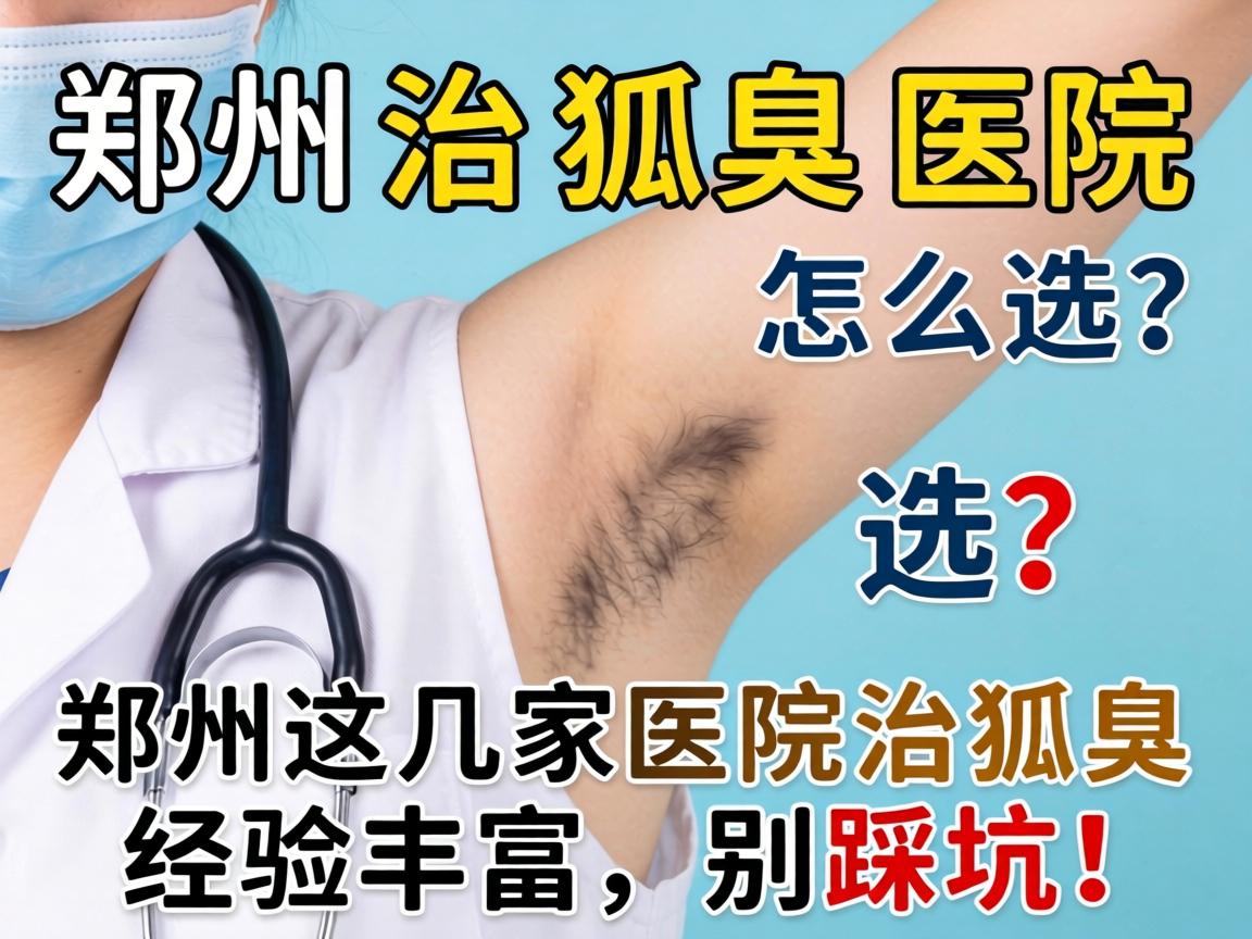 郑州治狐臭医院怎么选？郑州这几家医院治狐臭经验丰富，别踩坑！