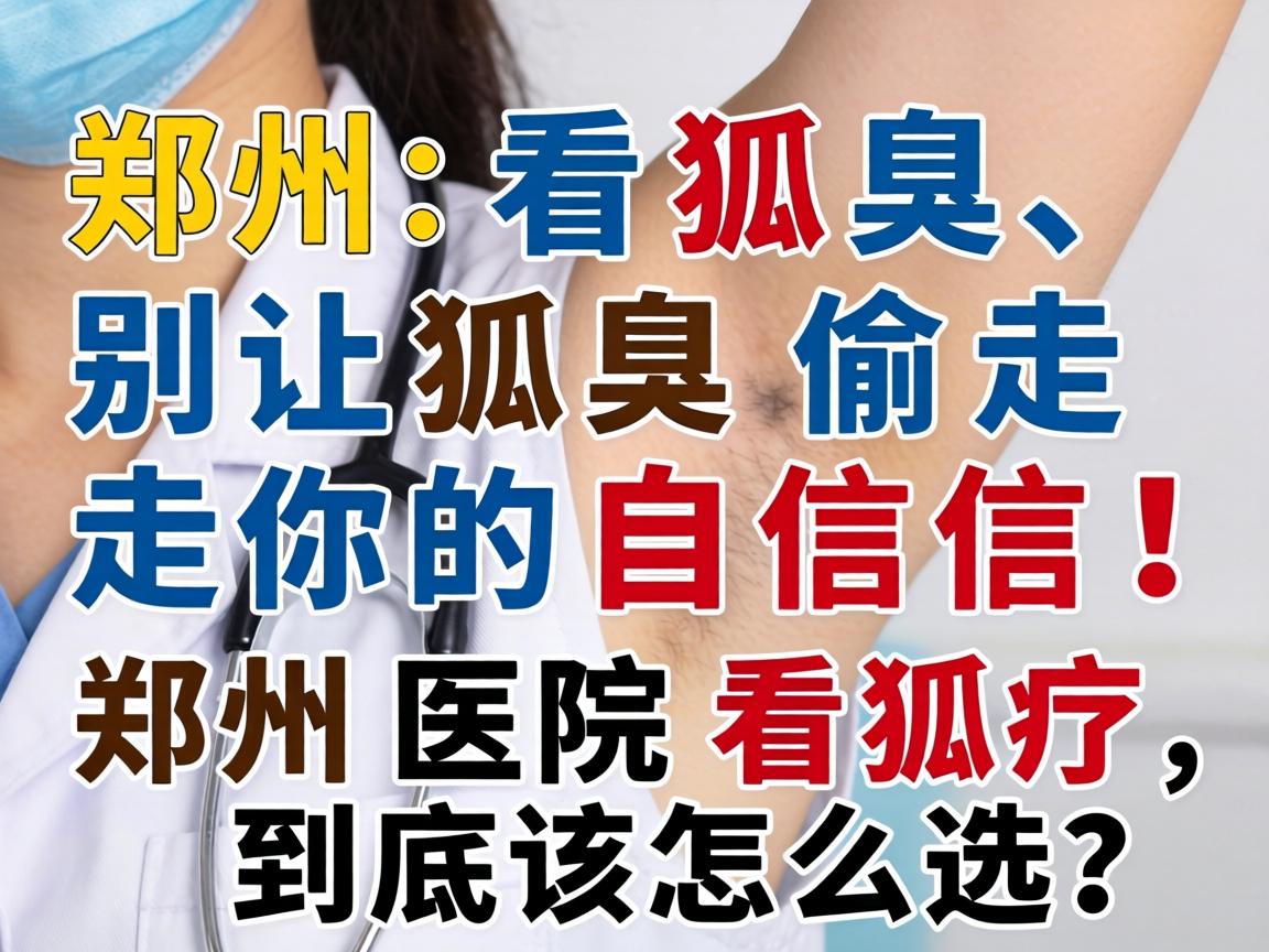 郑州看狐臭，别让狐臭偷走你的自信！郑州医院看狐臭，到底该怎么选？