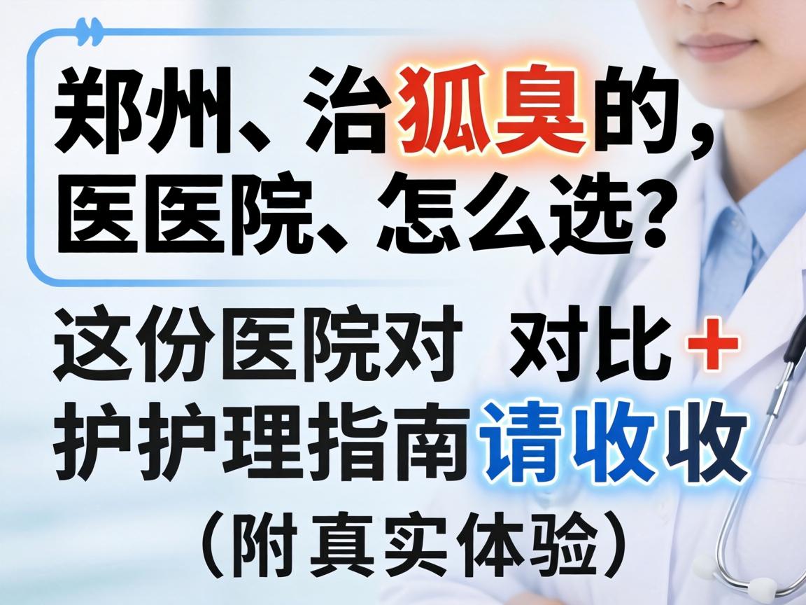 郑州治狐臭的医院怎么选？这份医院对比+护理指南请收好（附真实体验）