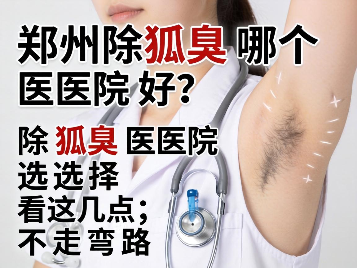 郑州除狐臭哪个医院好？除狐臭医院选择看这几点，不走弯路
