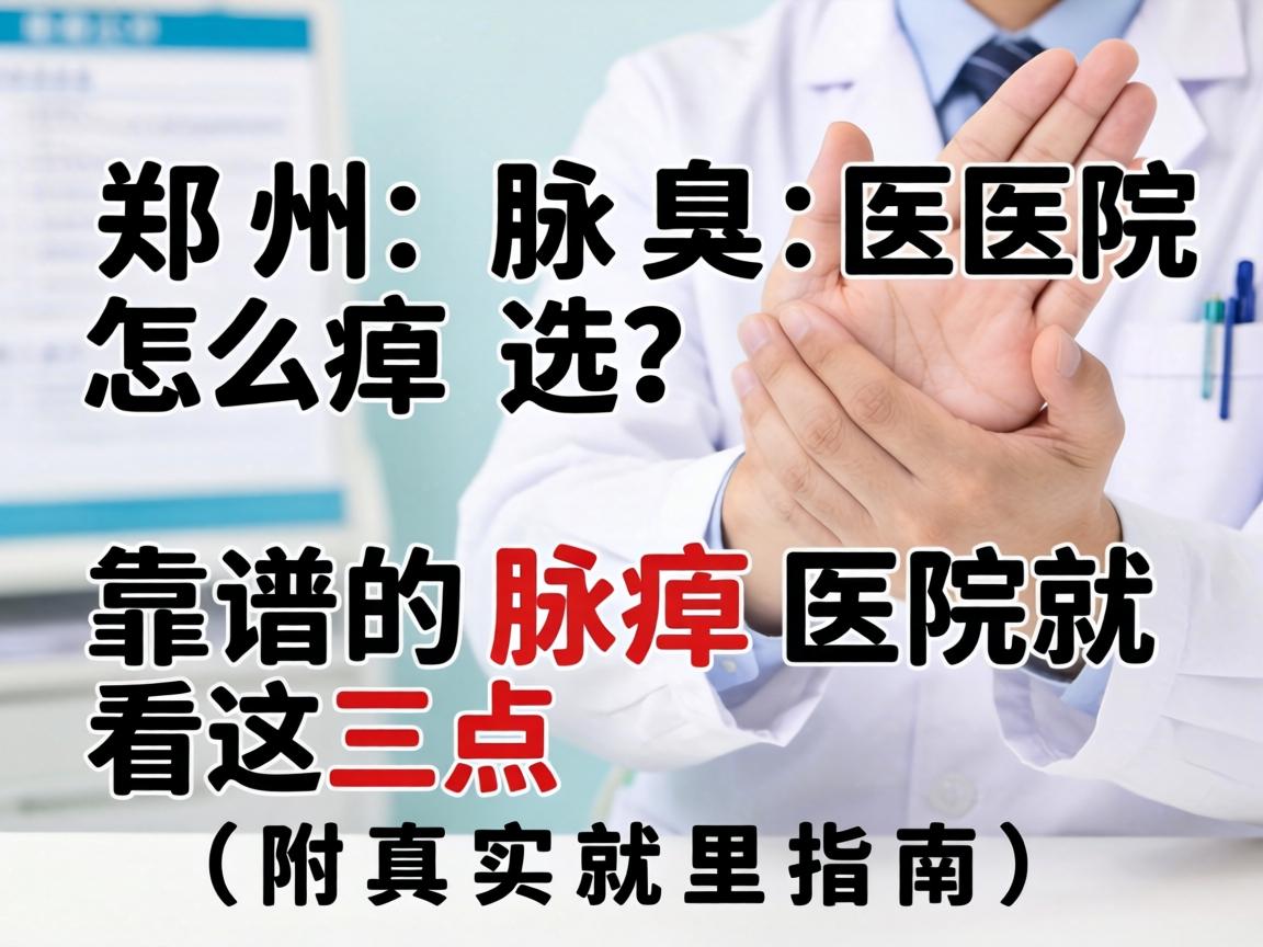 郑州腋臭医院怎么选？靠谱的腋臭医院就看这三点（附真实就医指南）