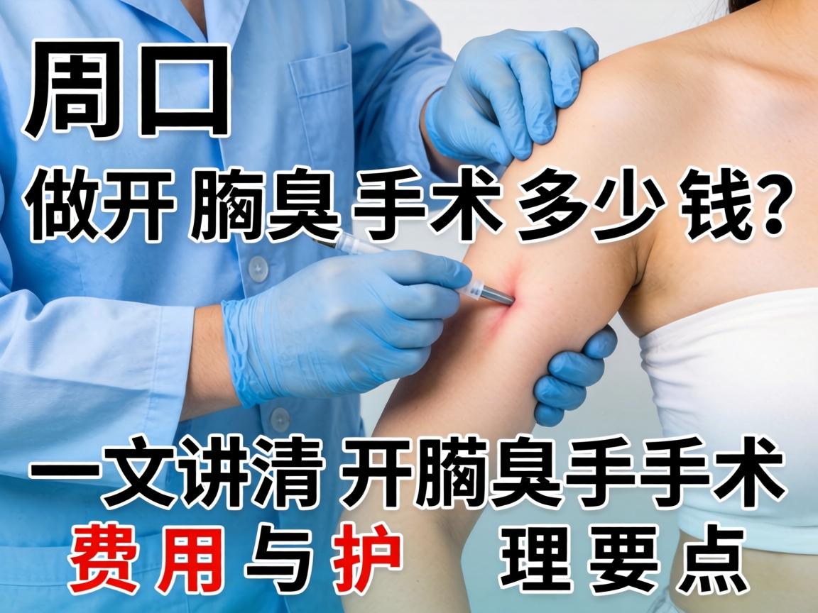 周口做开腋臭手术多少钱？一文讲清开腋臭手术费用与护理要点