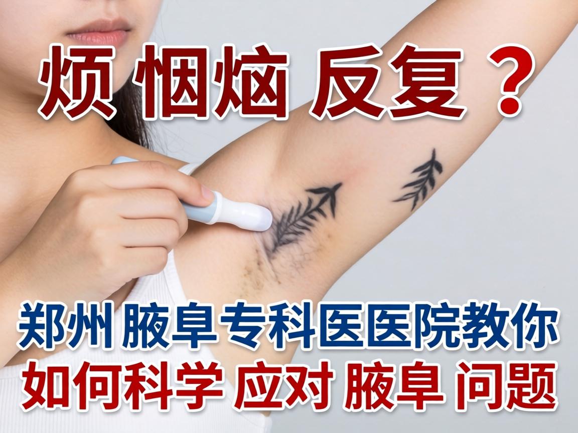 腋臭烦恼反复？郑州腋臭专科医院教你如何科学应对腋臭问题