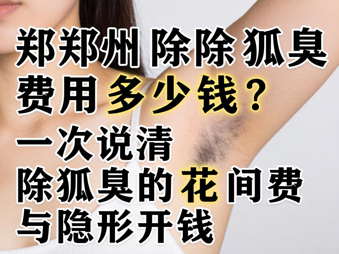 郑州除狐臭费用多少钱？一次说清除狐臭的花费与隐形开销