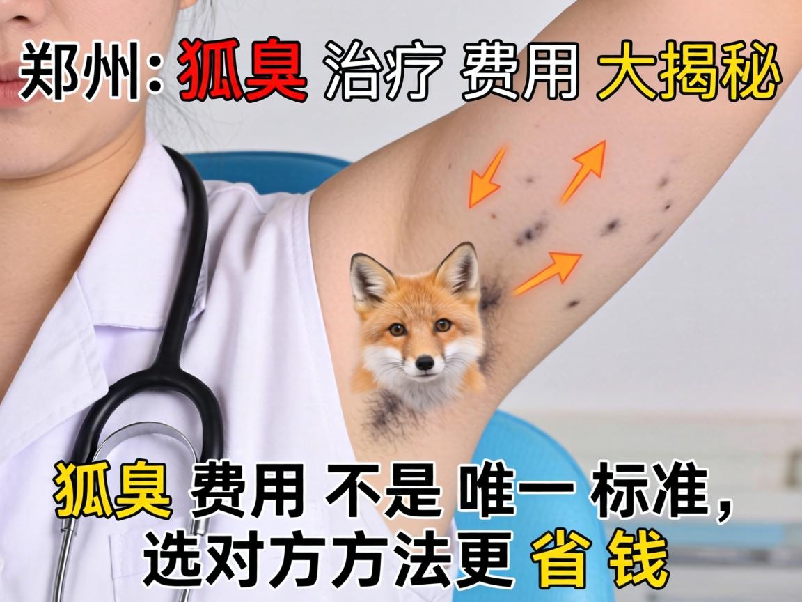 郑州狐臭治疗费用大揭秘，狐臭费用不是唯一标准，选对方法更省钱